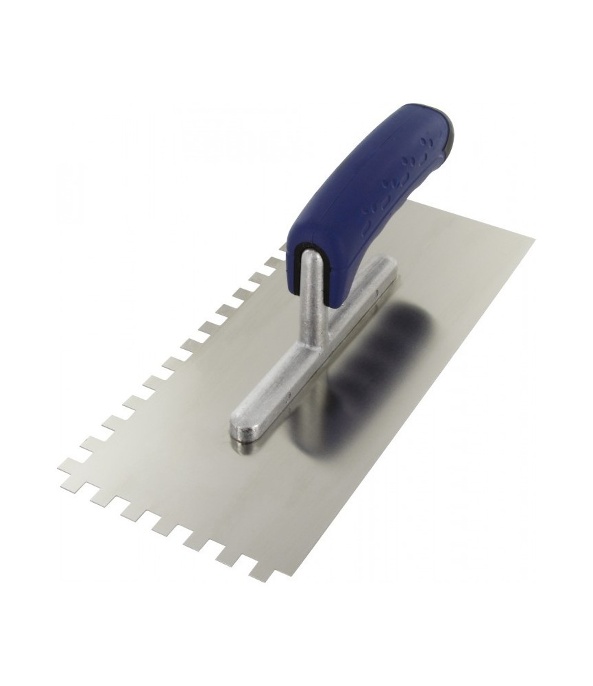 Platoir denté sur 2 côtés - Bi-matière - 8 x 8 mm - OUTIBAT