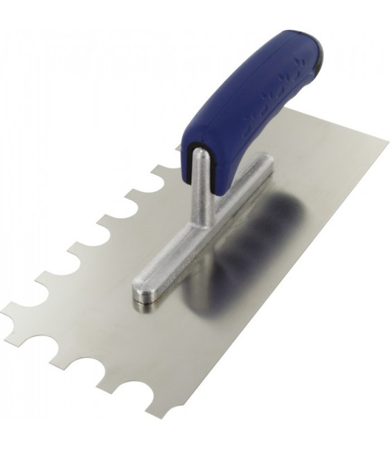Platoir denté sur 2 côtés - Denture demi-ronde - Bi-matière - 20 x 10 x 15 mm - OUTIBAT