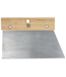 Couteau à colle avec denture carrée - 2.5 x 2.5 mm - 200 mm - OUTIBAT