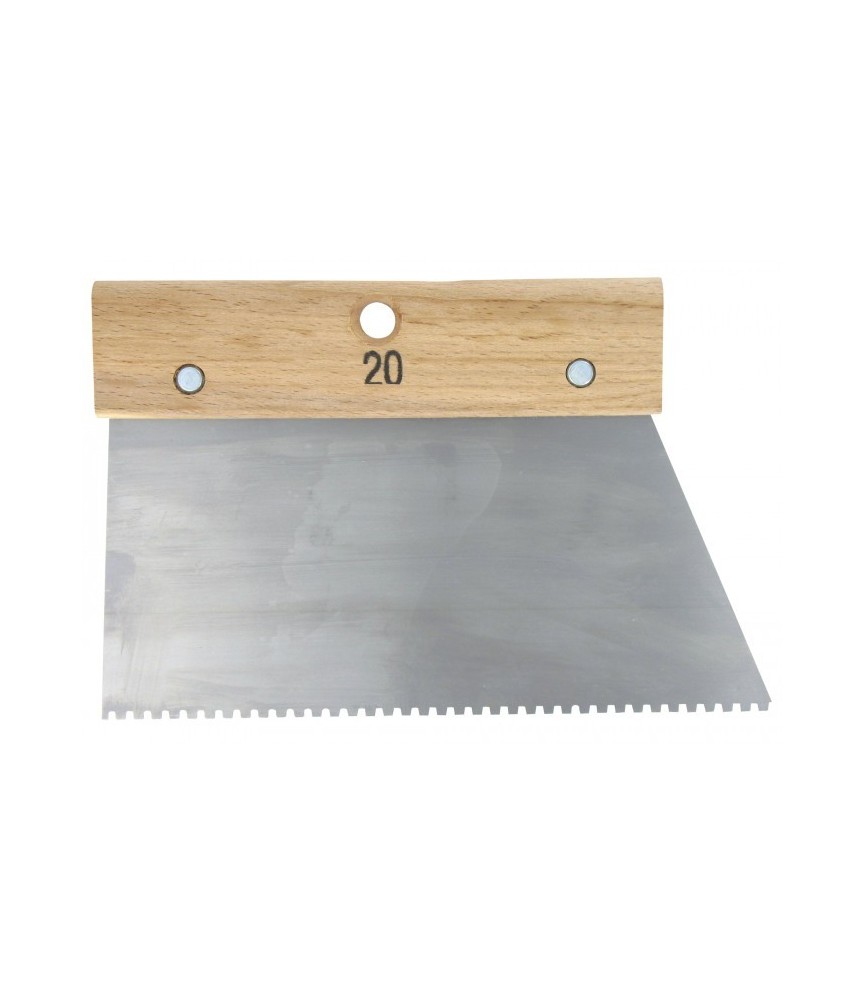 Couteau à colle avec denture carrée - 2.5 x 2.5 mm - 200 mm - OUTIBAT Couteau à colle avec denture carrée - 2.5 x 2.5 mm - 200 mm - OUTIBAT