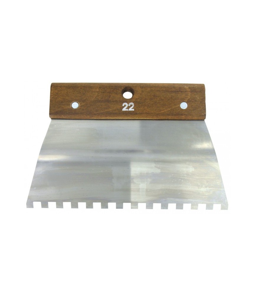 Peigne en acier Cambre - 22 cm - Denture carrée 8 x 8 mm - 10 x 10 mm - OUTIBAT