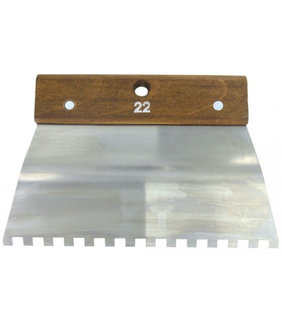 Peigne en acier Cambre - 22 cm - Denture carrée 8 x 8 mm - 10 x 10 mm - OUTIBAT