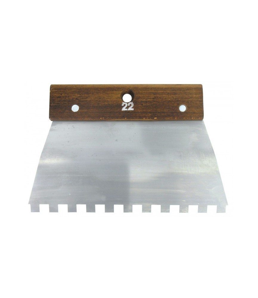Peigne en acier Cambre - 22 cm - Denture carrée 10 x 10 mm - 8 x 8 mm - OUTIBAT