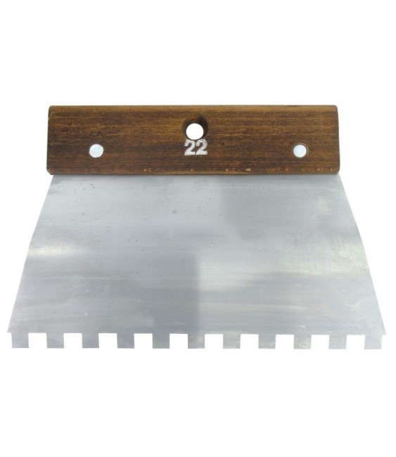 Peigne en acier Cambre - 22 cm - Denture carrée 10 x 10 mm - 8 x 8 mm - OUTIBAT