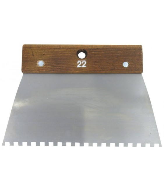 Peigne en acier Cambre - 22 cm - Denture carrée 6 x 6 mm - 6 x 6 mm - OUTIBAT