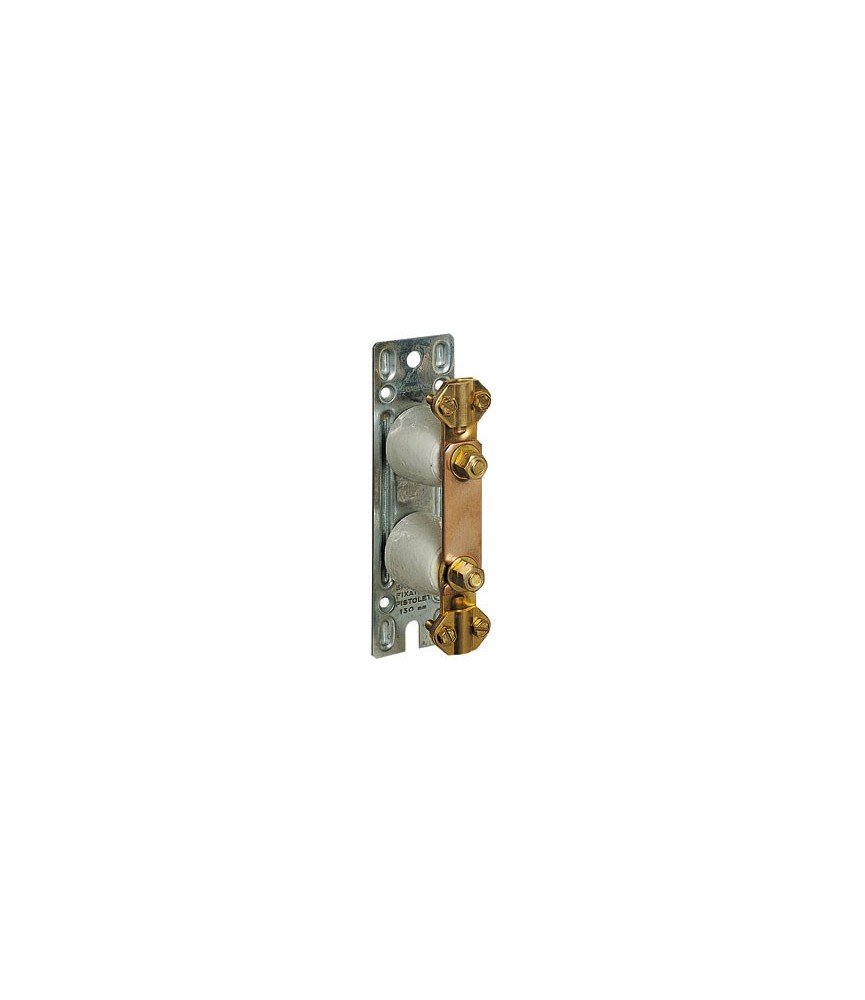 Borne de terre basse en platine métal - COSGA - 150 x 45 mm - LEGRAND