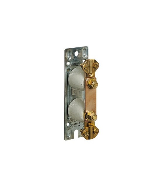 Borne de terre basse en platine métal - COSGA - 150 x 45 mm - LEGRAND