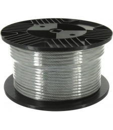 Bobine de 40 m de câble acier gainé PVC - 3 mm