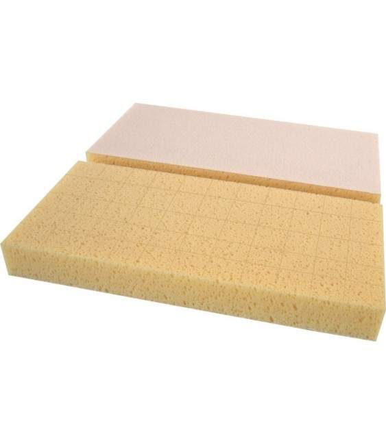 Éponge de chantier avec agrippant - Quadrillée - 14 cm - OUTIBAT