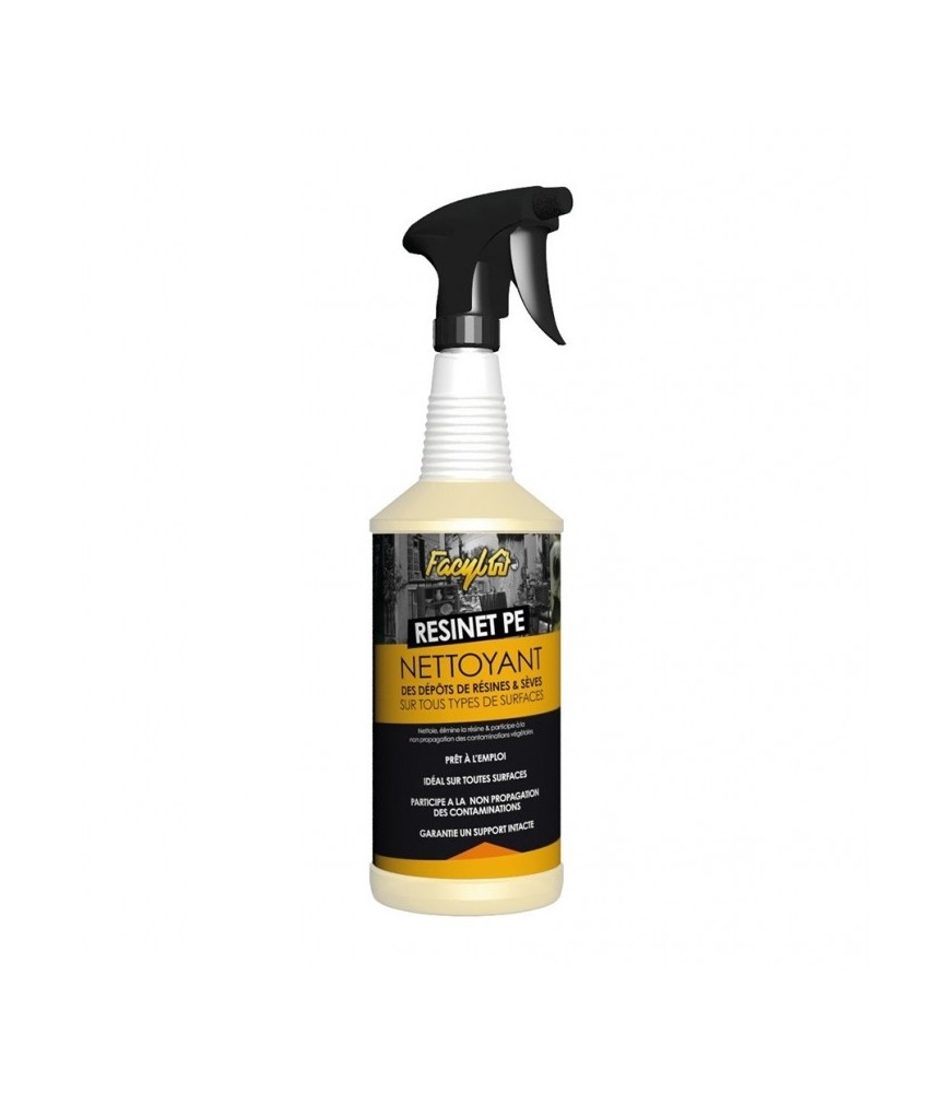 Nettoyant des dépots de résines et sèves - RESINET PE - 1 L - FACYL Nettoyant des dépots de résines et sèves - RESINET PE - 1 L - FACYL