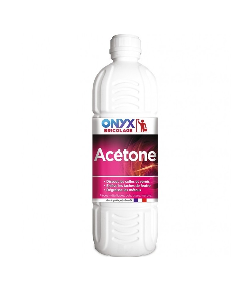 Acétone : Dissolvant pour vernis et peinture - 1 L - ONYX Acétone : Dissolvant pour vernis et peinture - 1 L - ONYX