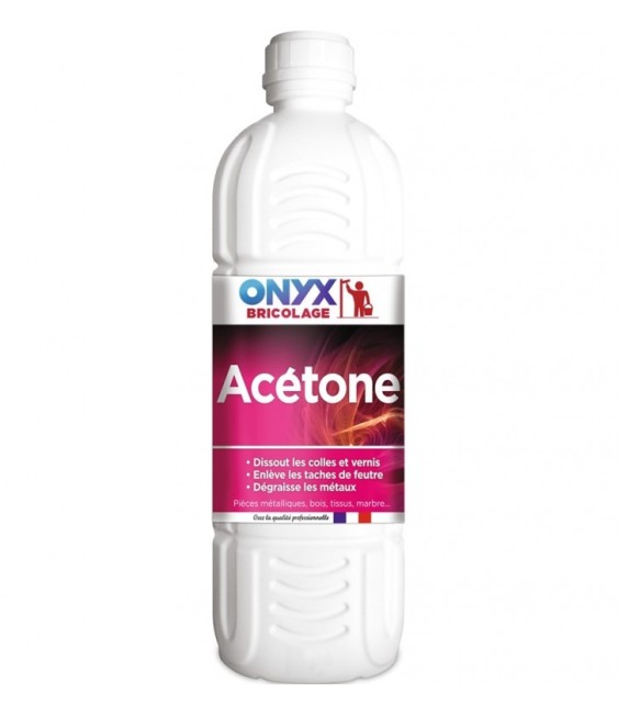 Acétone : Dissolvant pour vernis et peinture - 1 L - ONYX