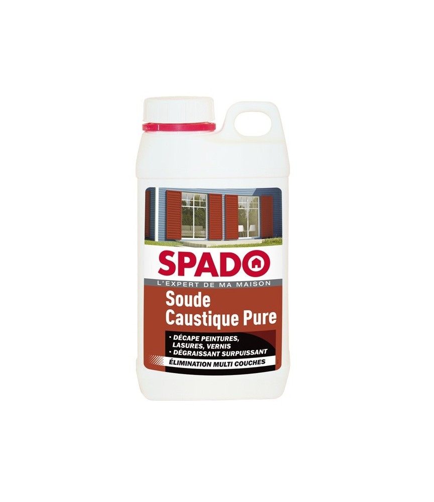 Soude caustique pure - Décapant surpuissant - 1 Kg - SPADO Soude caustique pure - Décapant surpuissant - 1 Kg - SPADO
