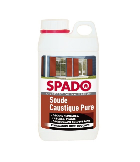 Soude caustique pure - Décapant surpuissant - 1 Kg - SPADO