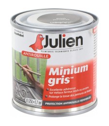 Primaire antirouille - Minium Gris - Protection anti-corrosion durable - 125 ml - JULIEN