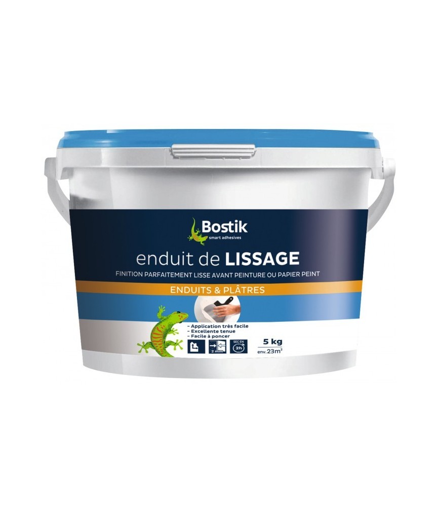 Enduit de lissage en pâte - Murs et plafonds - 5 Kg - BOSTIK Enduit de lissage en pâte - Murs et plafonds - 5 Kg - BOSTIK