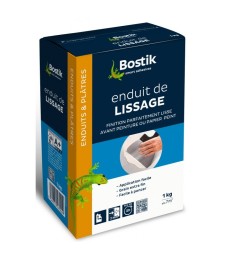 Enduit de lissage en poudre - Murs et plafonds - 1 Kg - BOSTIK