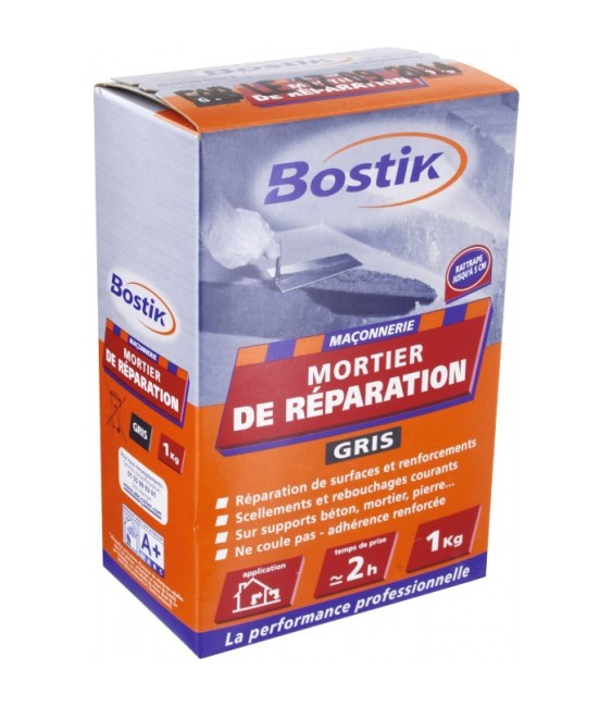 Mortier de réparation toutes surfaces - 1 Kg - BOSTIK
