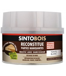 Reconstitue bois pour parties manquantes (angles, gros trous) - Teinte Blanc - 190 Grs - SINTO