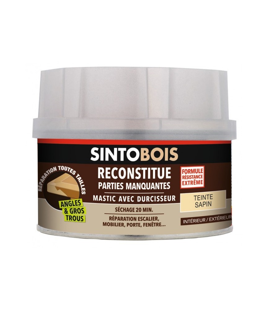 Reconstitue bois pour parties manquantes (angles, gros trous) - Teinte Sapin - 190 Grs - SINTO