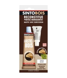 Reconstitue bois pour parties manquantes (angles, gros trous) - Teinte Blanc - 80 Grs - SINTO