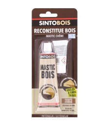 Reconstitue bois pour parties manquantes (angles, gros trous) - Teinte Chêne - 80 Grs - SINTO