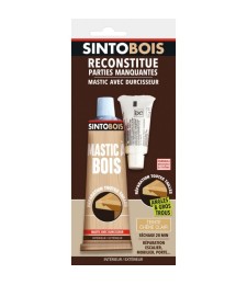 Reconstitue bois pour parties manquantes (angles, gros trous) - Teinte Chêne clair - 80 Grs - SINTO
