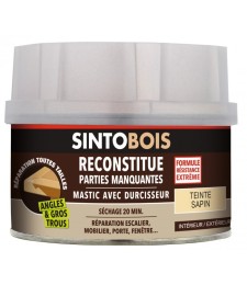 Reconstitue bois pour parties manquantes (angles, gros trous) - Teinte sapin - 550 Grs - SINTO