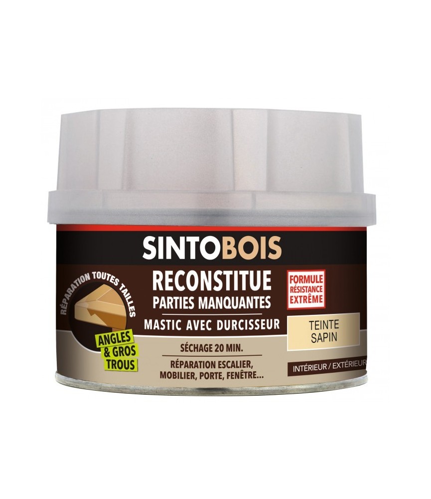 Reconstitue bois pour parties manquantes (angles, gros trous) - Teinte sapin - 550 Grs - SINTO