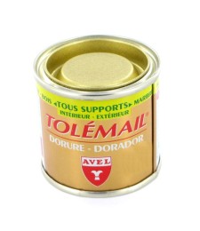 Peinture de décoration - Tolemail Dorure - Or riche - 50 ml - AVEL