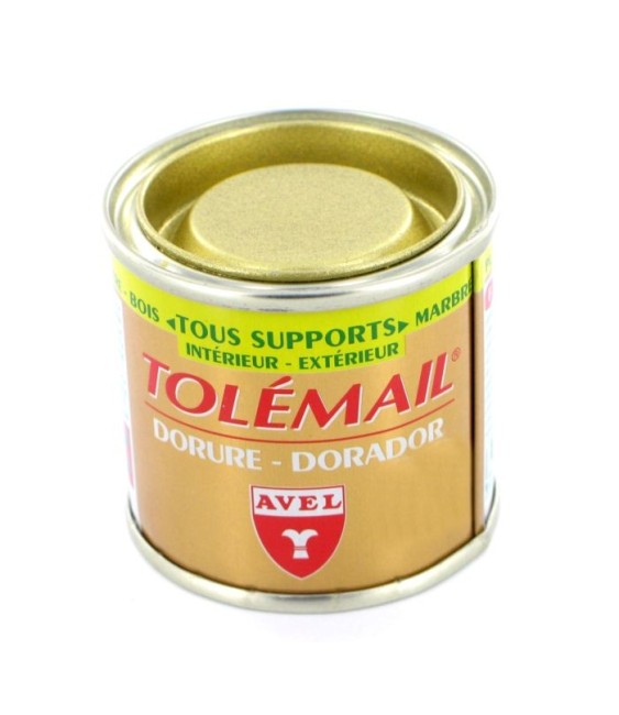 Peinture de décoration - Tolemail Dorure - Or riche - 50 ml - AVEL