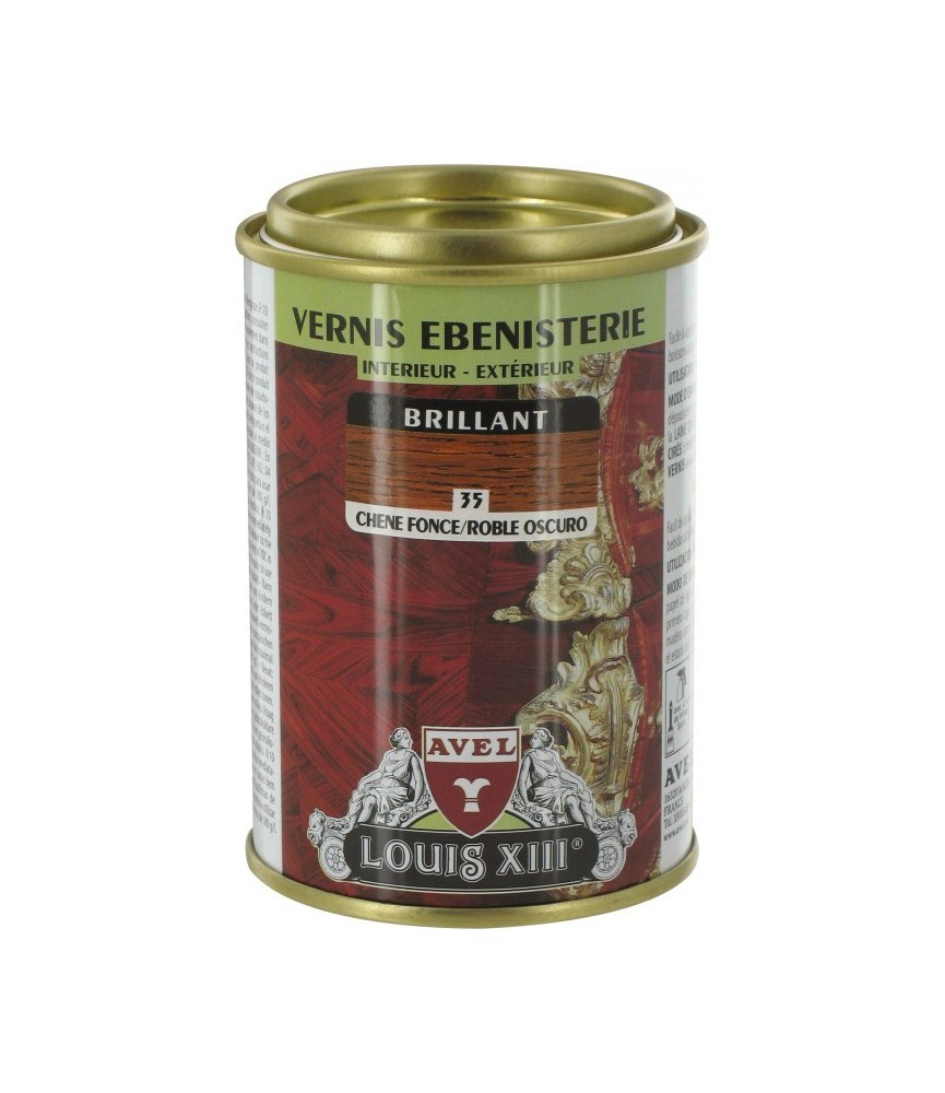 Vernis ébénisterie - Brillant - Chêne foncé - 250 ml - AVEL Vernis ébénisterie - Brillant - Chêne foncé - 250 ml - AVEL