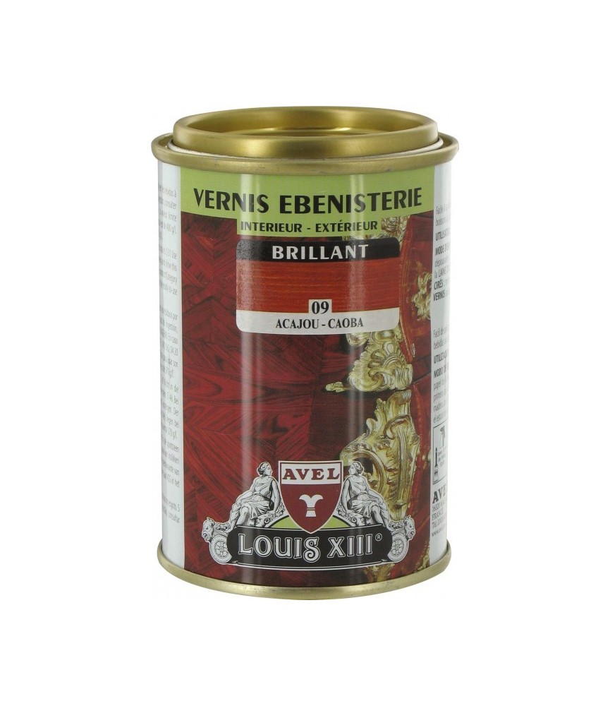 Vernis ébénisterie - Brillant - Acajou - 250 ml - AVEL