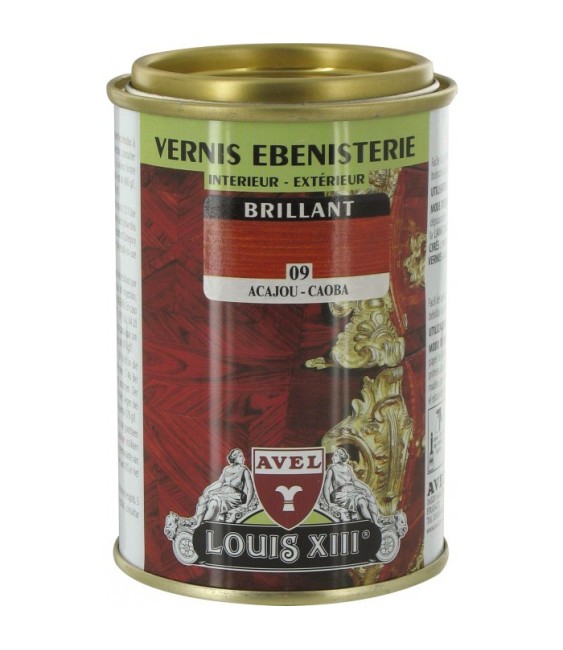 Vernis ébénisterie - Brillant - Acajou - 250 ml - AVEL