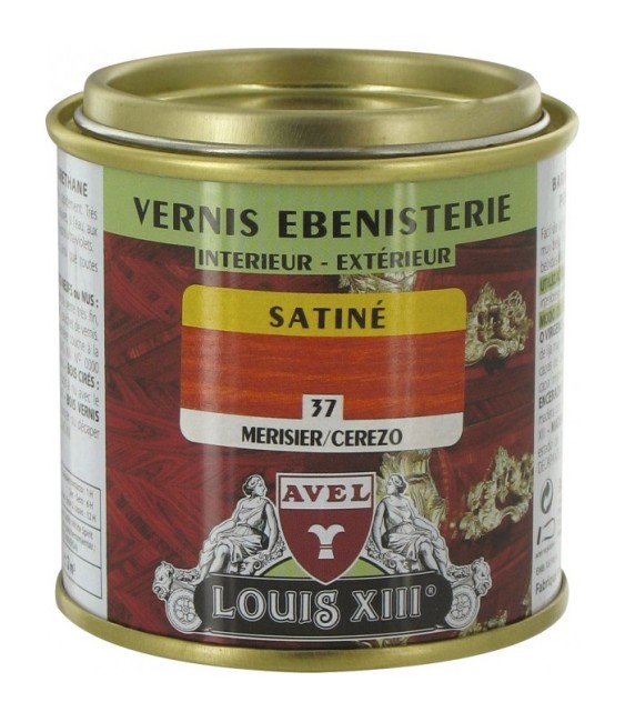 Vernis ébénisterie - Satiné - Merisier - 125 ml - AVEL