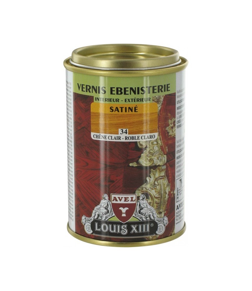 Vernis ébénisterie - Satiné - Chêne clair - 250 ml - AVEL Vernis ébénisterie - Satiné - Chêne clair - 250 ml - AVEL