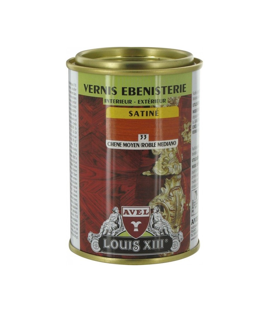 Vernis ébénisterie - Satiné - Chêne moyen - 250 ml - AVEL