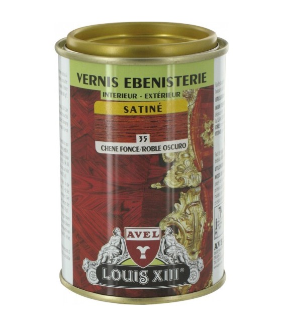 Vernis ébénisterie - Satiné - Chêne foncé - 250 ml - AVEL