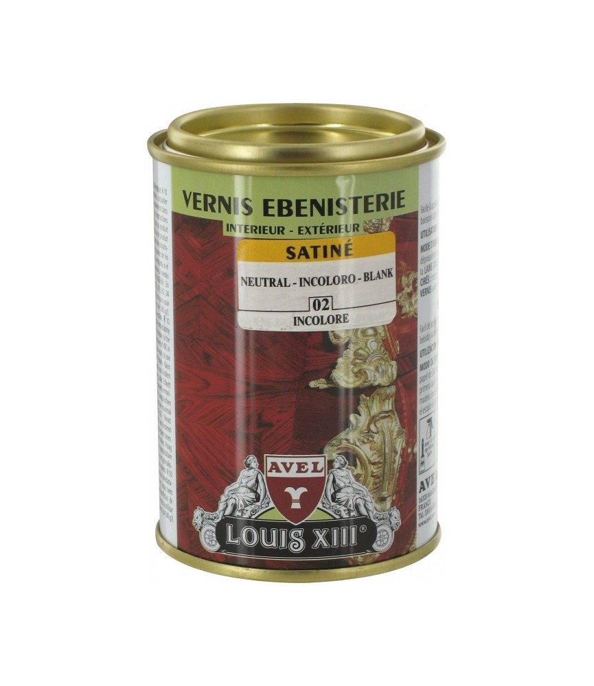 Vernis ébénisterie - Satiné - Incolore - 250 ml - AVEL Vernis ébénisterie - Satiné - Incolore - 250 ml - AVEL