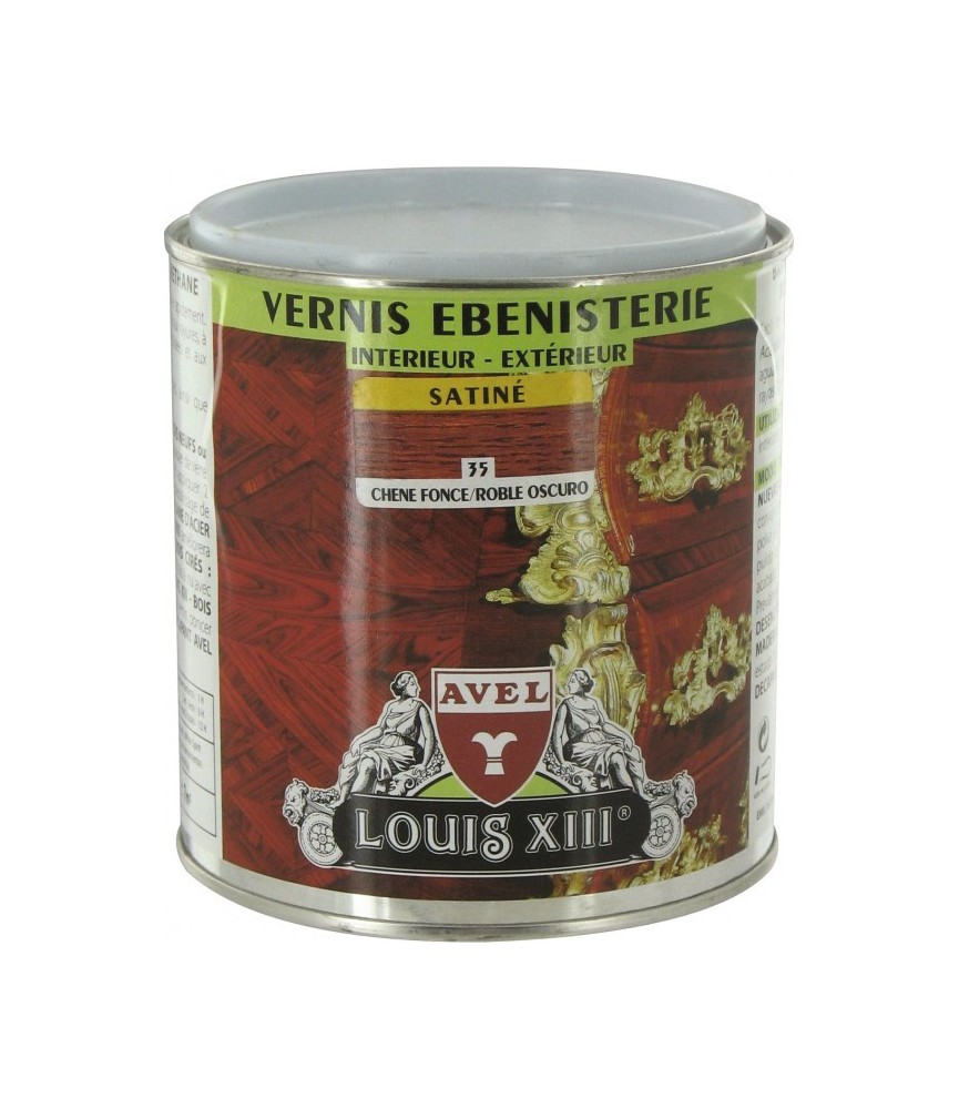 Vernis ébénisterie - Satiné - Chêne foncé - 500 ml - AVEL Vernis ébénisterie - Satiné - Chêne foncé - 500 ml - AVEL