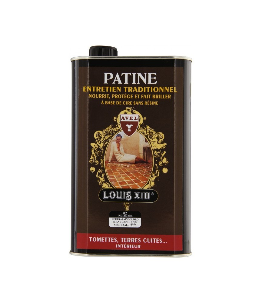 Entretien et protection de tous carrelages - Cire sans résine PATINE - 1 L - AVEL Entretien et protection de tous carrelages - Cire sans résine PATINE - 1 L - AVEL