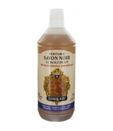Savon noir à l'huile de lin - Nettoie et protège sans rinçage - 1 L - AVEL