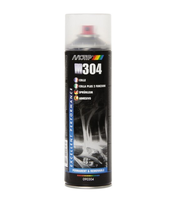 Colle repositionnable - Permanent ou temporaire - Aérosol de 500 ml - MOTIP
