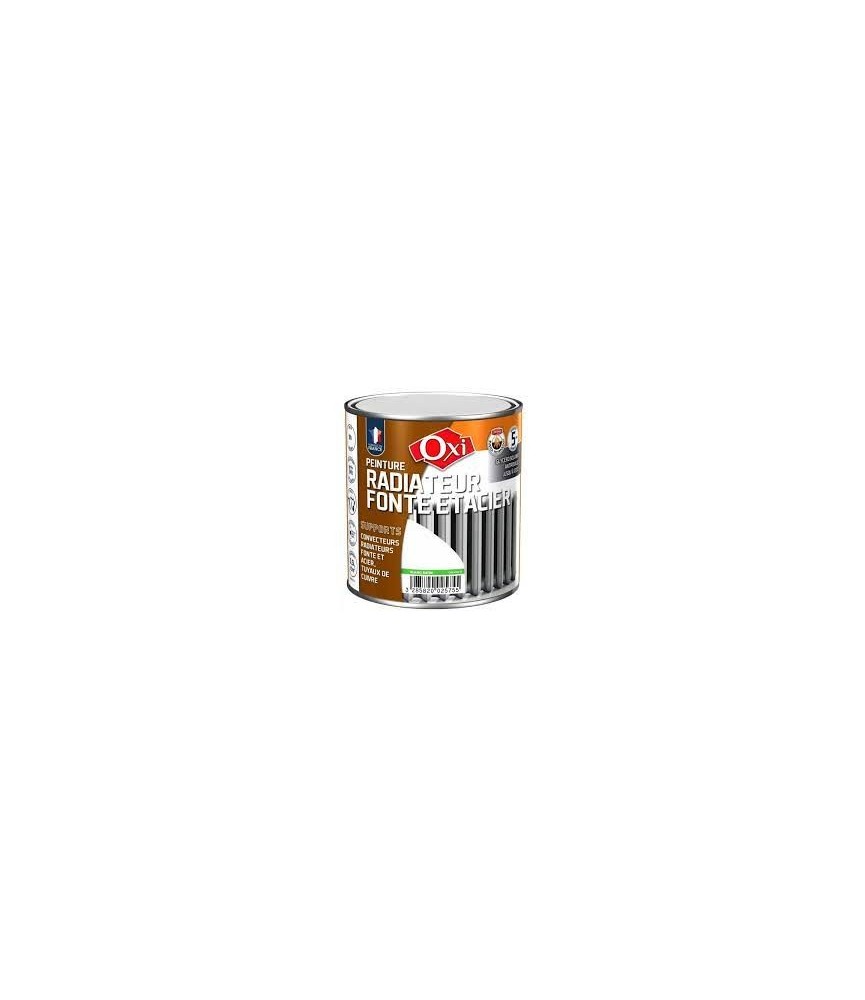 Peinture monocouche - Radiateur / Convecteur et Tuyau - Blanc - Brillant - 0.5 L - OXI Peinture monocouche - Radiateur / Convecteur et Tuyau - Blanc - Brillant - 0.5 L - OXI