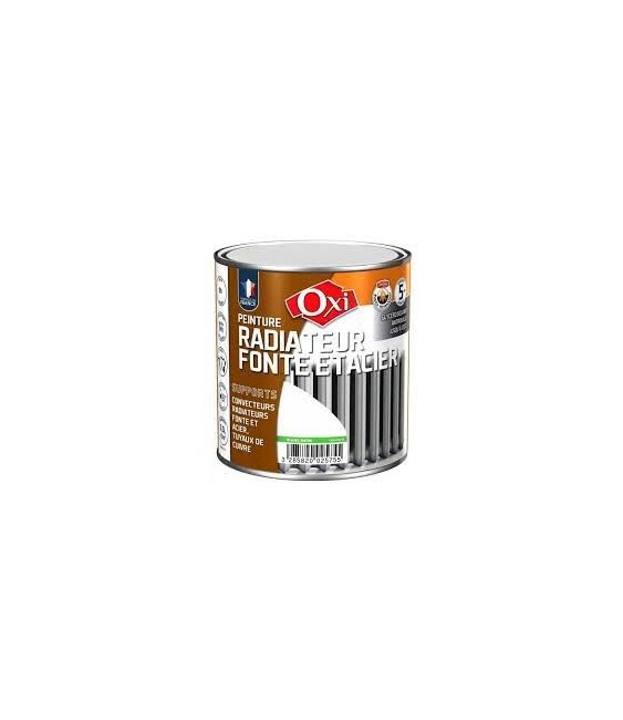 Peinture monocouche - Radiateur / Convecteur et Tuyau - Blanc - Brillant - 0.5 L - OXI