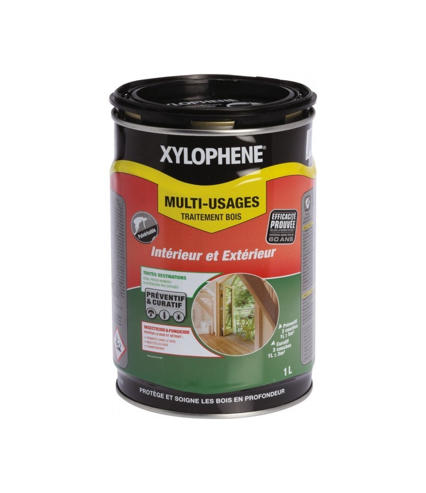 Traitement du bois - Multi-Usages aqueux - 1 L - XYLOPHENE Traitement du bois - Multi-Usages aqueux - 1 L - XYLOPHENE