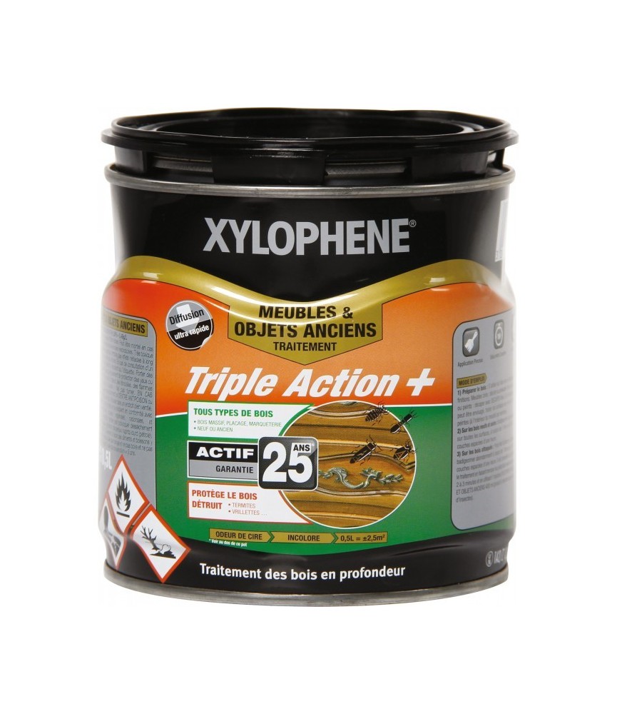 Traitement Meubles, Objets et Parquets - Préventif et curatif - 0.5 L - XYLOPHENE