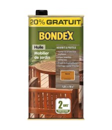Huile Teck pour rénovation bois - Ravive et protège - 1.2 L - BONDEX