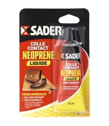 Colle contact liquide - Néoprène - 55 ml - SADER