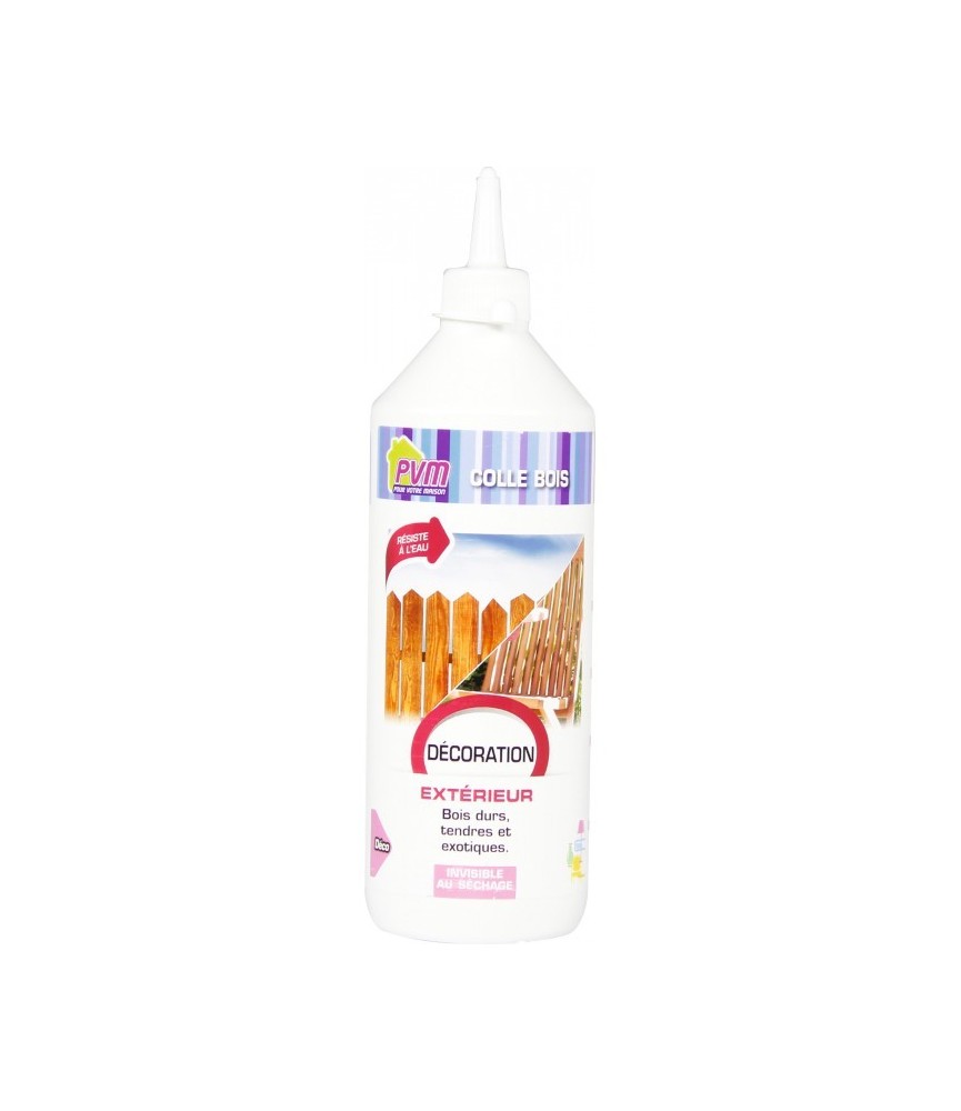 Colle à bois - Extérieur - Résiste à l'eau - 250 Grs - PVM